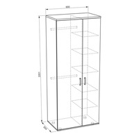 Манхэттен шкаф 2-створчатый